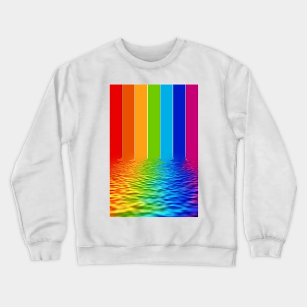 spectrum water reflection Crewneck Sweatshirt by psychoshadow